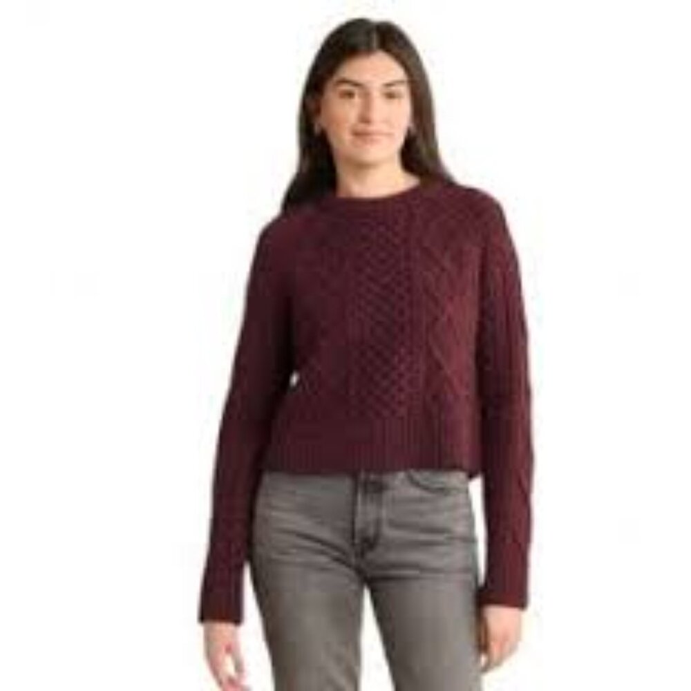 Pendleton Cropped Cable Sweater - Picture 2 of 7